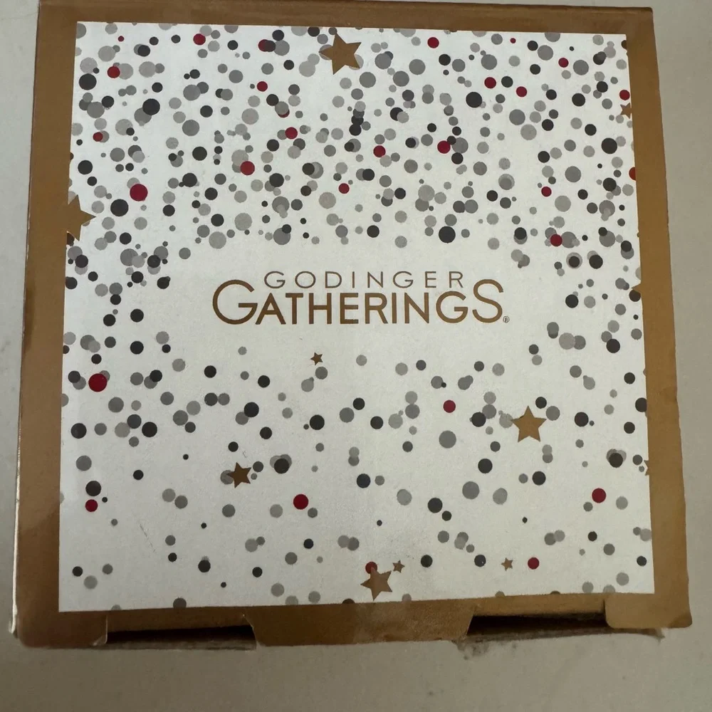 NWT Godingers “Gatherings” Shannon Crystal  Red Bow Trinket Box